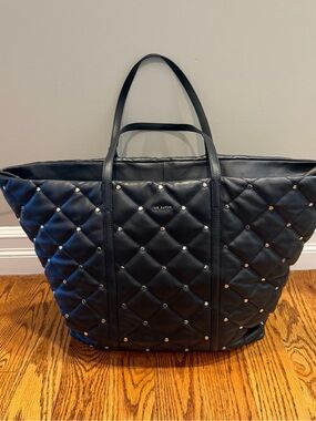 Ted Baker Pascale Black Quilted Tote with Stud Detail